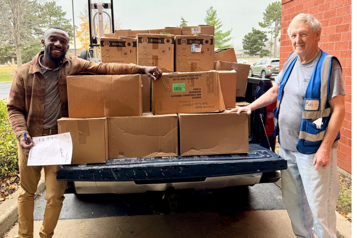 Image of a nonprofit picking up their order