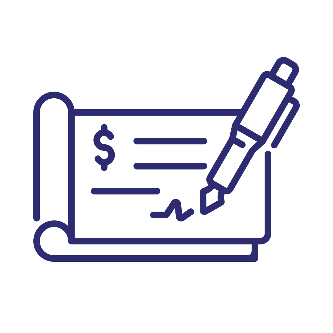 Image of a check book